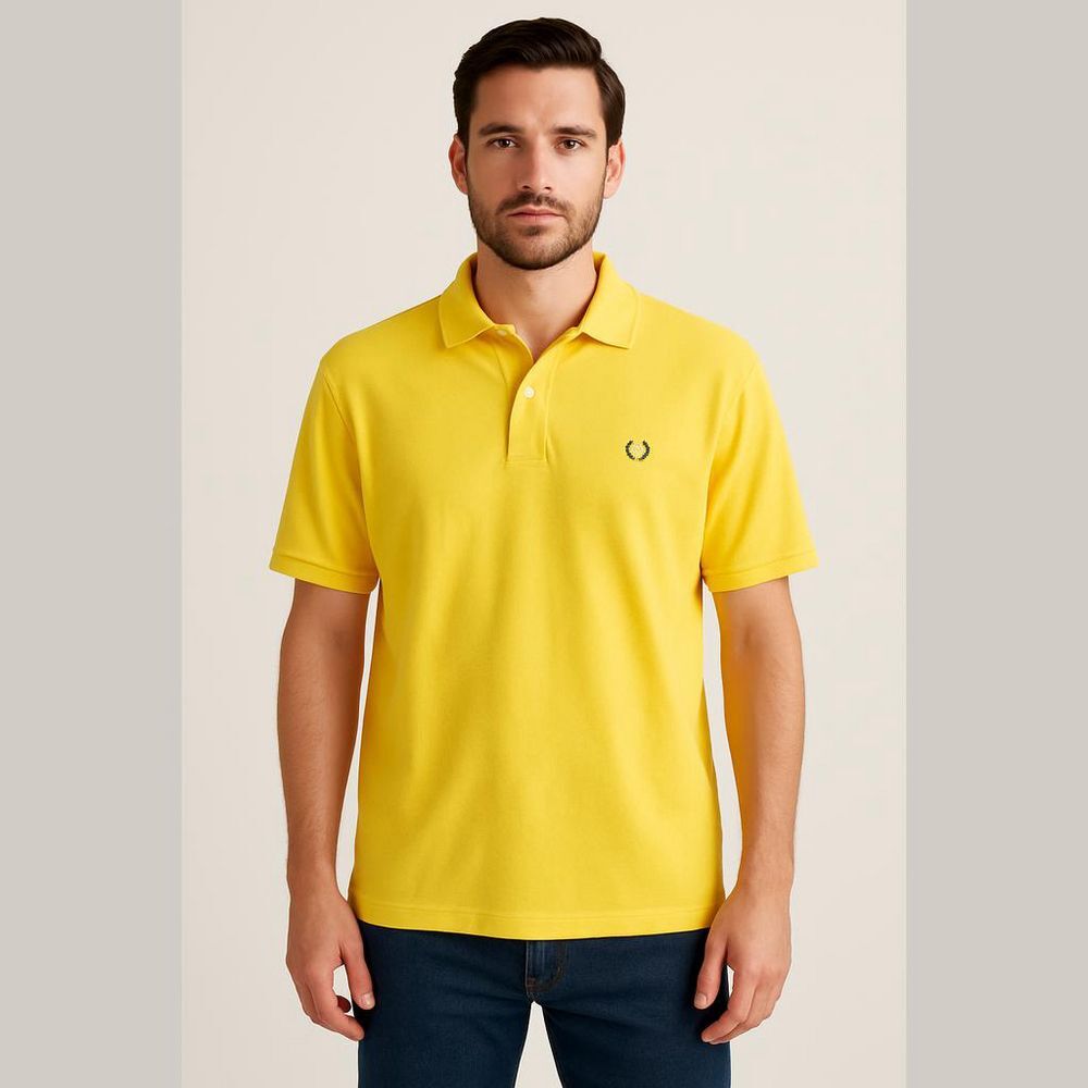 Chaps Ralph Lauren Yellow Polo Shirt XL Vintage Cotton